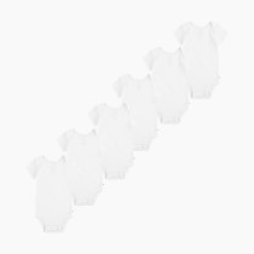 Huggies Basic Bodysuit (6 Pack) - Bright White, 3-6 M