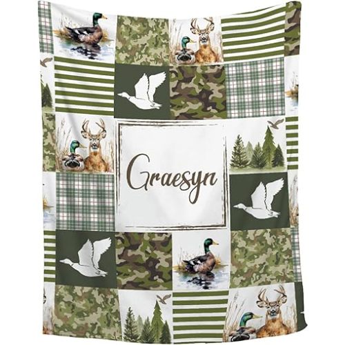 Personalized Baby Duck Blanket for Girls & Boys, Custom Swaddle Blanket for Toddlers to Newborns, 40"x50" Kids/Throw Size