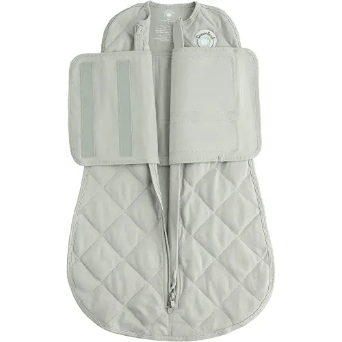 Dreamland Baby Sleep Swaddle | Gently Weighted Sleep Swaddles 100% Natural Cotton 2-Way Zipper Machine Washable and Dryable | Newborn/Infant Swaddle Transition Swaddle Sleeping Bag