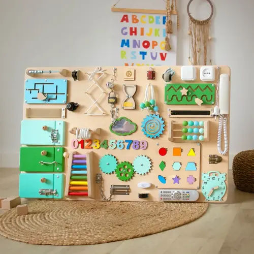 Montessori Activity Board, Best Gift for Toddler, Personalized Toddler Gift, Baby Busy Board sold by Christy Thick | SKU 209679642 Printerval