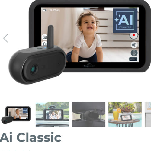Tiny Traveler Ai Classic HD Baby Monitor For Your Car & Beyond - TT006