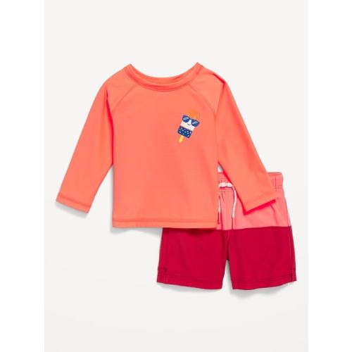 Rashguard Swim Top & Trunks for Baby
