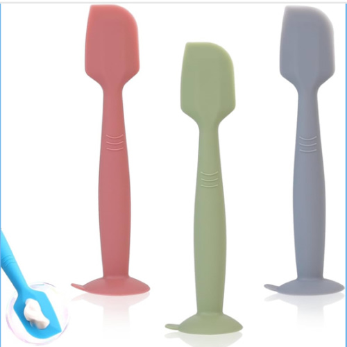 Baby Diaper Cream Spatula Applicator 3 Pack Butt Paste Spatula Soft Silicone,Diaper Rash Cream Applicator, Baby Essentials Must Haves Newborn Stuff (Red Green Grey)