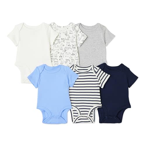 Amazon Essentials Unisex Babies' Short-Sleeve Bodysuits