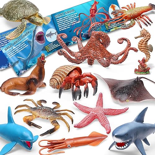 12 Pack Ocean Animal Toys