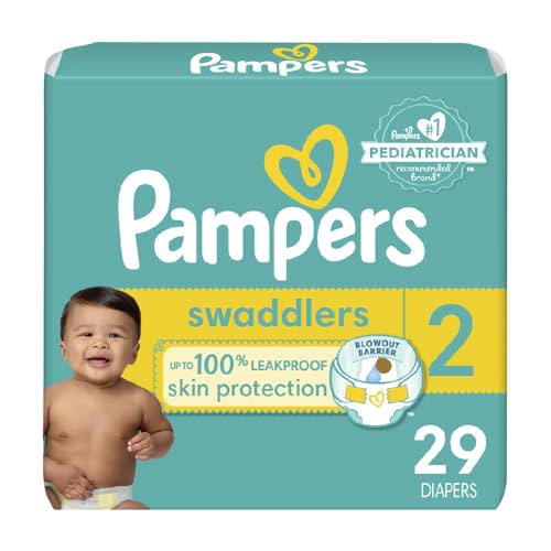 Pampers Baby Diapers - Swaddlers - Size 2, 29 Count, Ultra Absorbent Disposable Infant Diaper