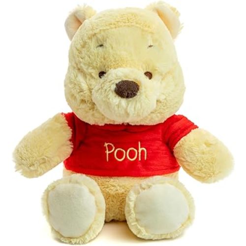 Kids Preferred Disney Baby Winnie the Pooh and Friends Stuffed Animal with Jingle and Crinkle, Pooh 12”