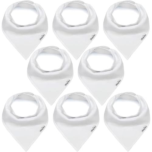 Organic Cotton Baby Bibs for Boys & Girls – Soft, Absorbent Teething & Drool Bibs - Adjustable Snaps for Toddlers