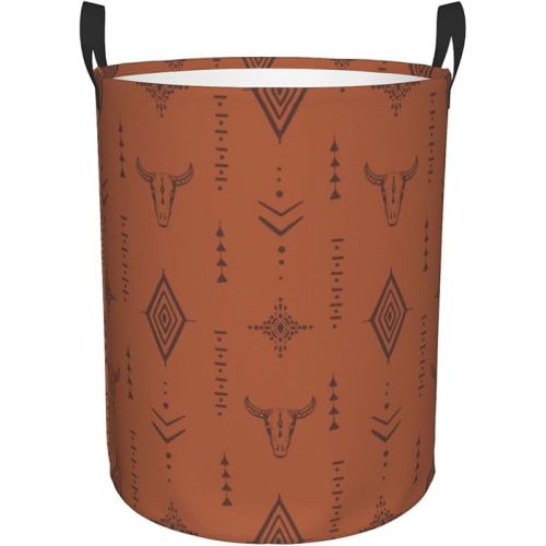 Large Laundry Basket Western Boho Home Decor Laundry Hamper With Handles Collapsible Laundry Baskets Waterproof Dirty Clothes Hamper Storage Basket Toy Bins For Room Bathroom Bedroom Decor