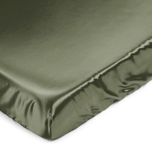 Sweet Jojo Designs Boy Or Girl Gender Neutral Unisex Satin Fitted Crib Sheet Woodland Camo Solid Green