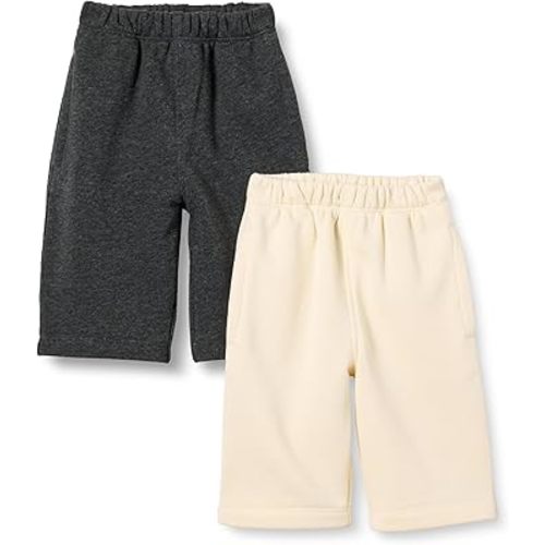 Amazon Essentials Unisex Toddlers and Babies' French Terry Cotton Pants, Pack of 2