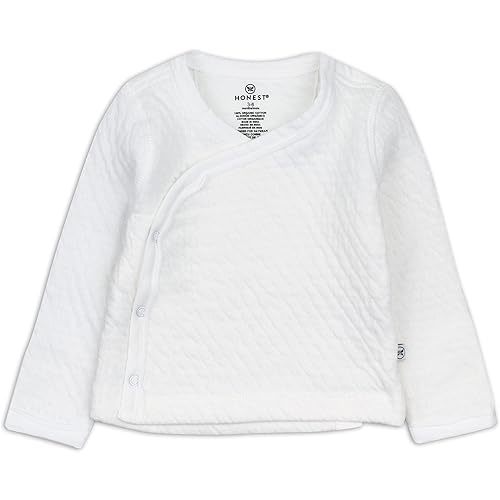 HonestBaby Side-snap Matelasse Mini Quilted Top in Cozy 100% Organic Cotton Infant Baby Boys, Girls, Unisex