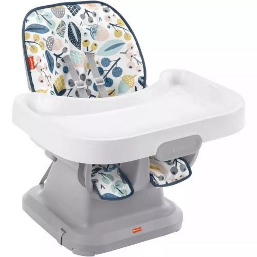 Fisher-price Spacesaver Simple Clean High Chair With Wraparound Deep-dish Tray, 3 Recline Positions For Toddlers,