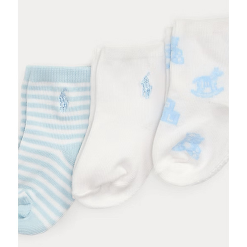 Polo Bear Ankle Sock 3-Pack