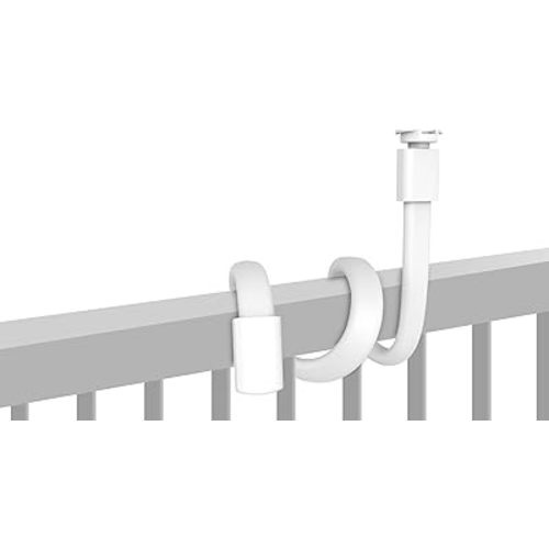 Baby Monitor Mount Compatible with BG1049 and Most Other Baby Monitors, Universal Baby Monitor Holder, Flexible Baby Camera Mount Attaches to Crib Cot Shelves(Camera Not Included)