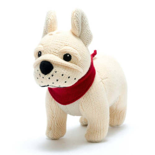 Knitted French Bulldog Toy