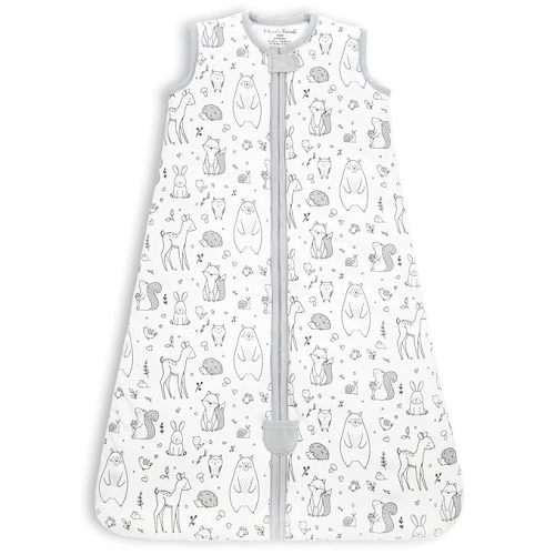 0-6 months: Mama Cheetah Baby Sleep Sack 2.5 TOG, Winter Baby Sleeping Bag with 2-Way Zipper, Organic Cotton Swaddle Transition Wearable Blanket for Boy Girl Infant Toddler, 0-6 Months