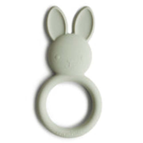 Mushie Baby Silicone Bunny Teether (Sage)