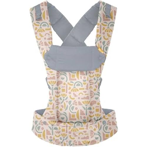 Beco Gemini Baby Carrier Newborn to Toddler - Front, Back and Hip Seat Carrier, Baby Carrier Backpack & Baby Front Carrier with Adjustable Seat, Ergonomic Baby Holder Carrier 7-35lbs (Geo Floral)