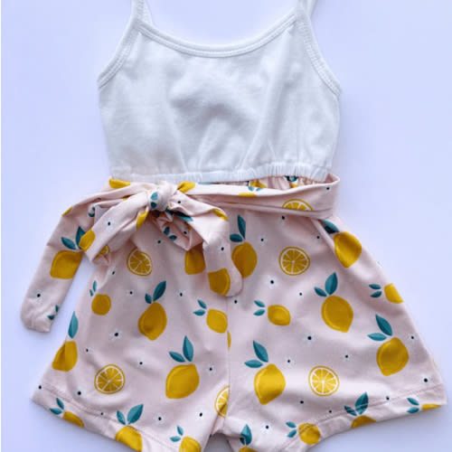 Betty Camisole Romper - Pink Lemonade - Bailey's Blossoms