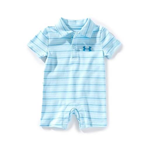 Under Armour Baby Boys Newborn-9 Months Short Sleeve Striped Shortall