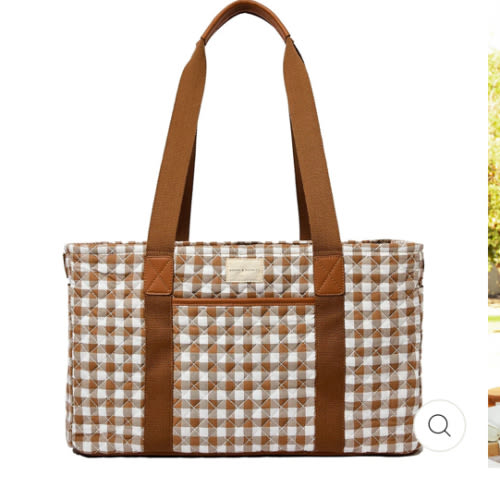 Traveller Brown Gingham – Poppy & Peonies