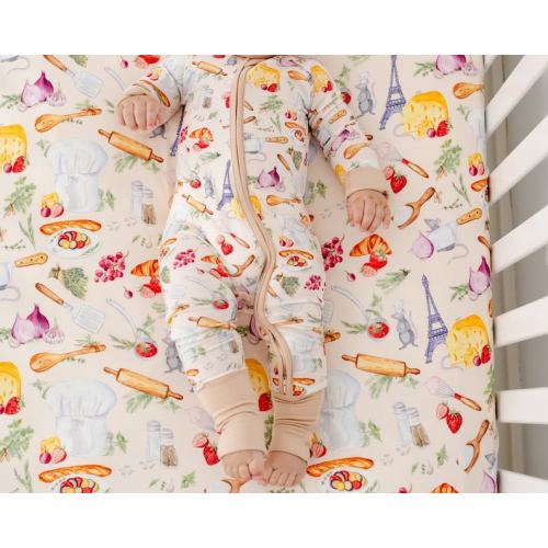Bamboo Baby Pajamas, TINY CHEF, Ratatouille Baby Sleepers, French Rat Bamboo Baby Romper, Zippered Baby Pajamas, Chef Baby Pajamas - Etsy