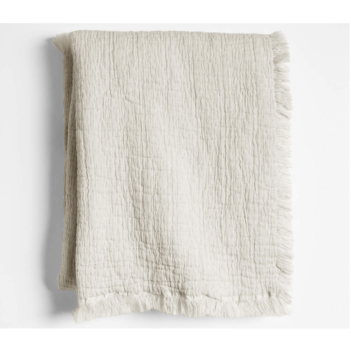 Supersoft Organic Cotton Gauze Stone Tan Baby Stroller Blanket