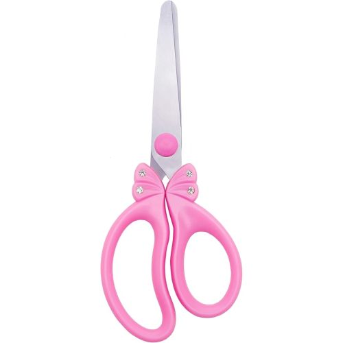 PINK Safety Blunt Tip Scissors for Kids, Ages 5-8 & 8-10 for Girls