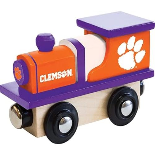 MasterPieces NCAA Clemson Tigers Real Wood Toy Train Engine