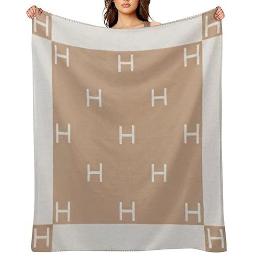 H Blanket Sofa Throw Blanket Soft and Comfortable Blanket Suitable for Sofa and Living Room