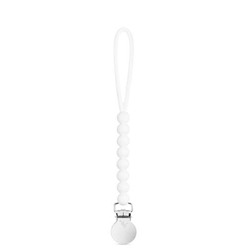 Ryan & Rose Cutie Clip Judy - Pacifier Clip Holder Silicone (Judy, White)