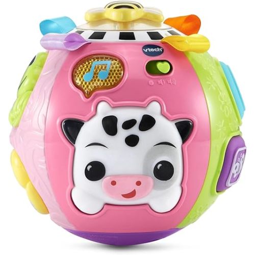 VTech Baby On-The-Moove Activity Ball with Textures, Pink