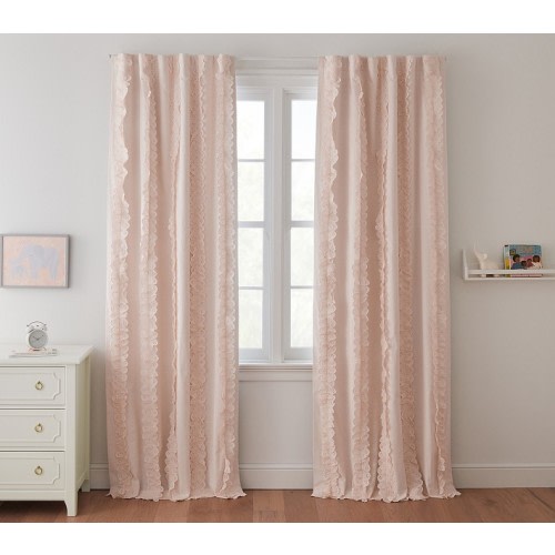Eyelet Appliqué Blackout Curtain