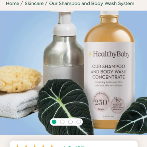 Our Shampoo and Body Wash System
