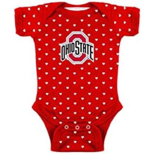 Two Feet Ahead Hearts Baby Bodysuit Creeper Baby Girl Clothes for Newborn Infants