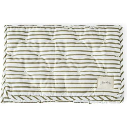 Stripes Away On The Go Portable Changing Pad, Olive - Pehr | Maisonette