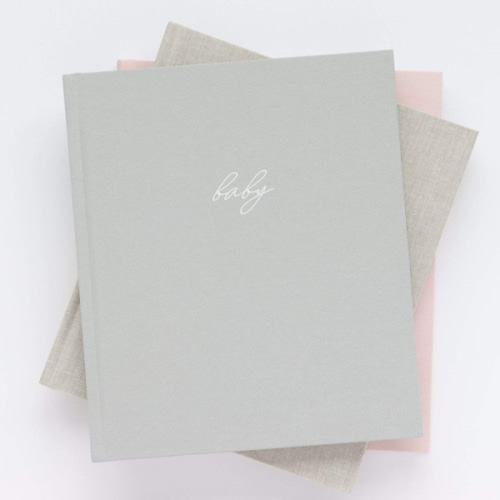 Linen Baby Book