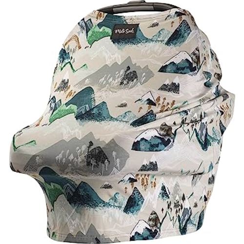 Milk Snob Original 5-in-1 Cover - Added Privacy for Breastfeeding, Baby Car Seat, Carrier, Stroller, High Chair, Shopping Cart, Lounger Canopy - Newborn Essentials, Nursing Top, Rocky Mountain