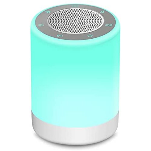 YYDSKIT White Noise Machine with Large Night Light, Sound Machine with 32 Soothing Sounds, Full Touch Control,Plug in, Auto-Off Sleep Timer for Baby Adults Kids Sleeping, Relaxing