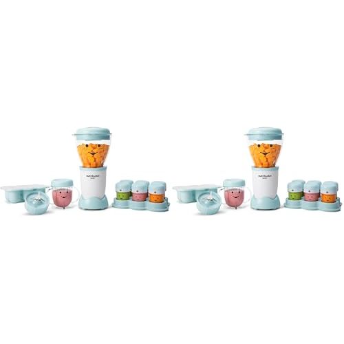 NutriBullet NBY-50100 Baby Complete Food-Making System,32-Oz,White,Blue,Clear,(Pack of 2)