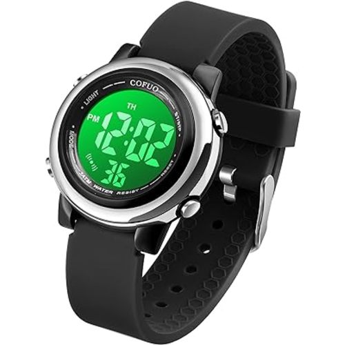 cofuo Kids Digital Watch | Black, Grey, or Dark Green