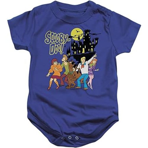 Popfunk Scooby Doo! Spooky Gang Unisex Infant Snap Suit for Baby, Royal, X-Large