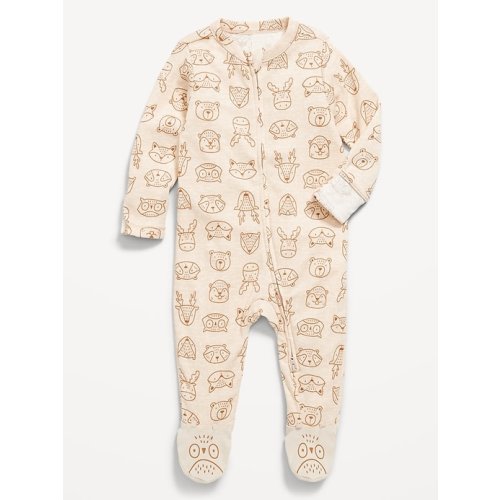 Printed 2-Way-Zip Sleep & Play Footed One-Piece for Baby | Old Navy