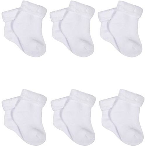 Gerber 6-Pack White Terry Socks