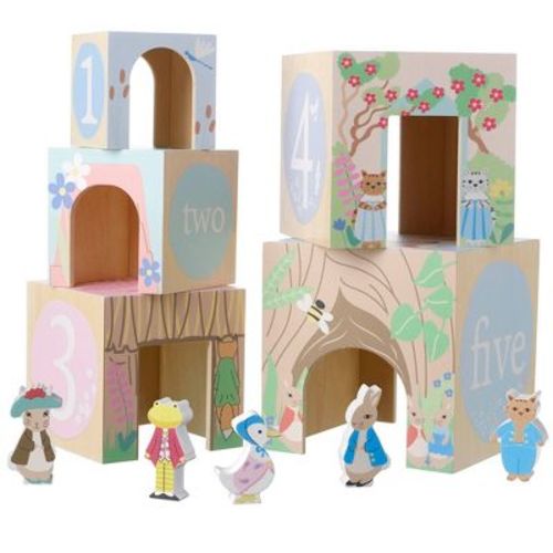 Orange Tree Toys: Peter Rabbit Wooden Stacking Cubes