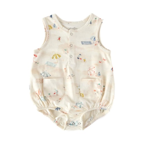 Sleeveless Organic Cotton Bodysuit, 0-3M
