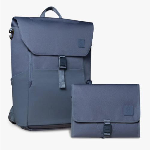 Everyday Diaper Backpack & Changing Wallet Bundle / Dusky Blue