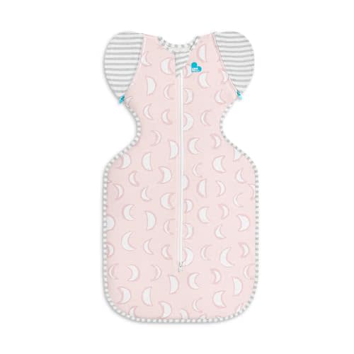 Love to Dream Swaddle Up Transition Swaddle, Patented Zip-Off Wings, Gently Help Baby Transition from Being Swaddled to Arms Free When Showing Signs of Rolling, 1.0 TOG, 13-19 lbs, Dusty Pink Eclipse
