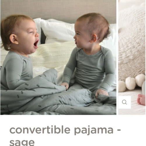 Convertible Pajama - Sage